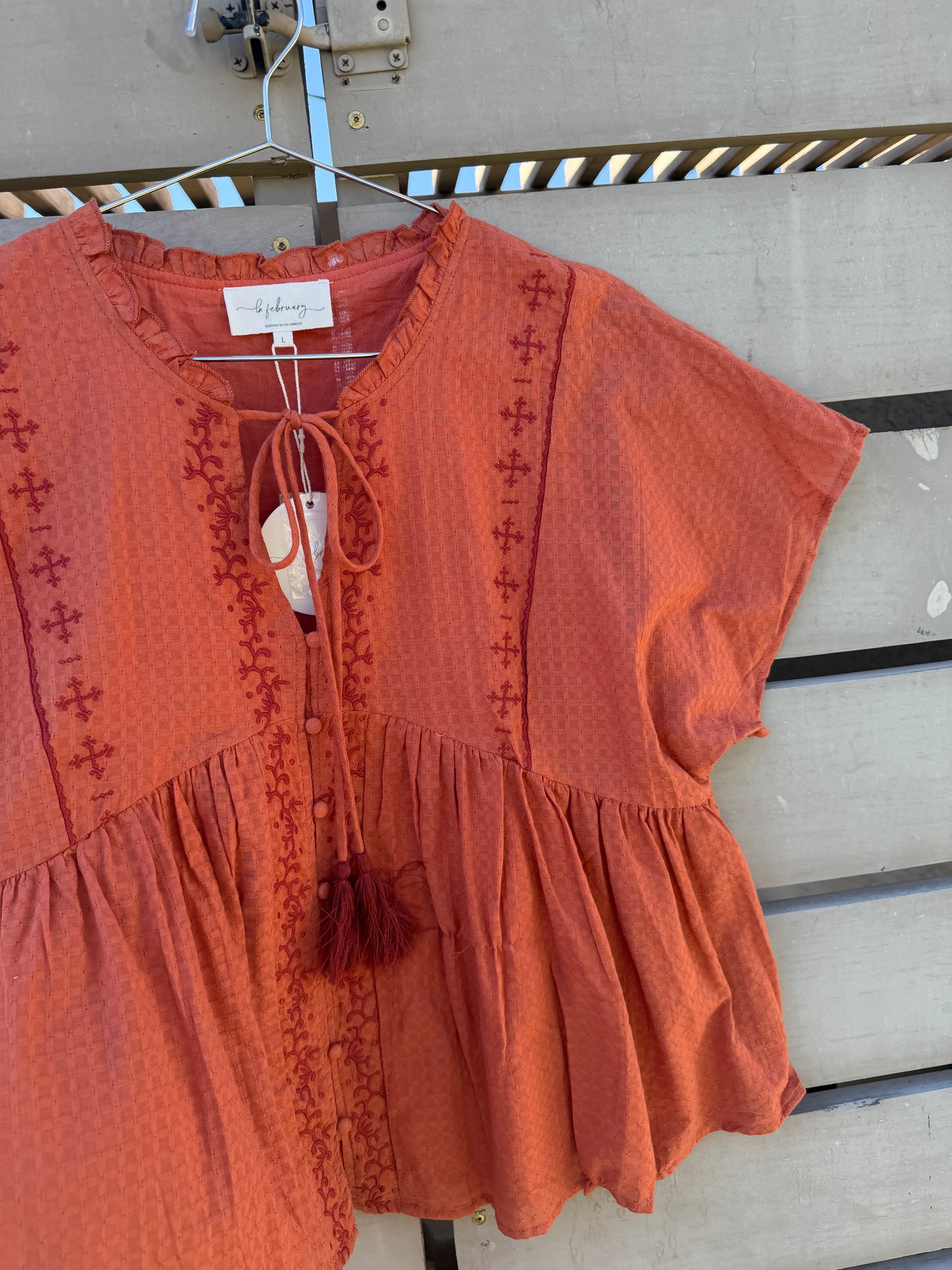 Island Morning Babydoll Blouse