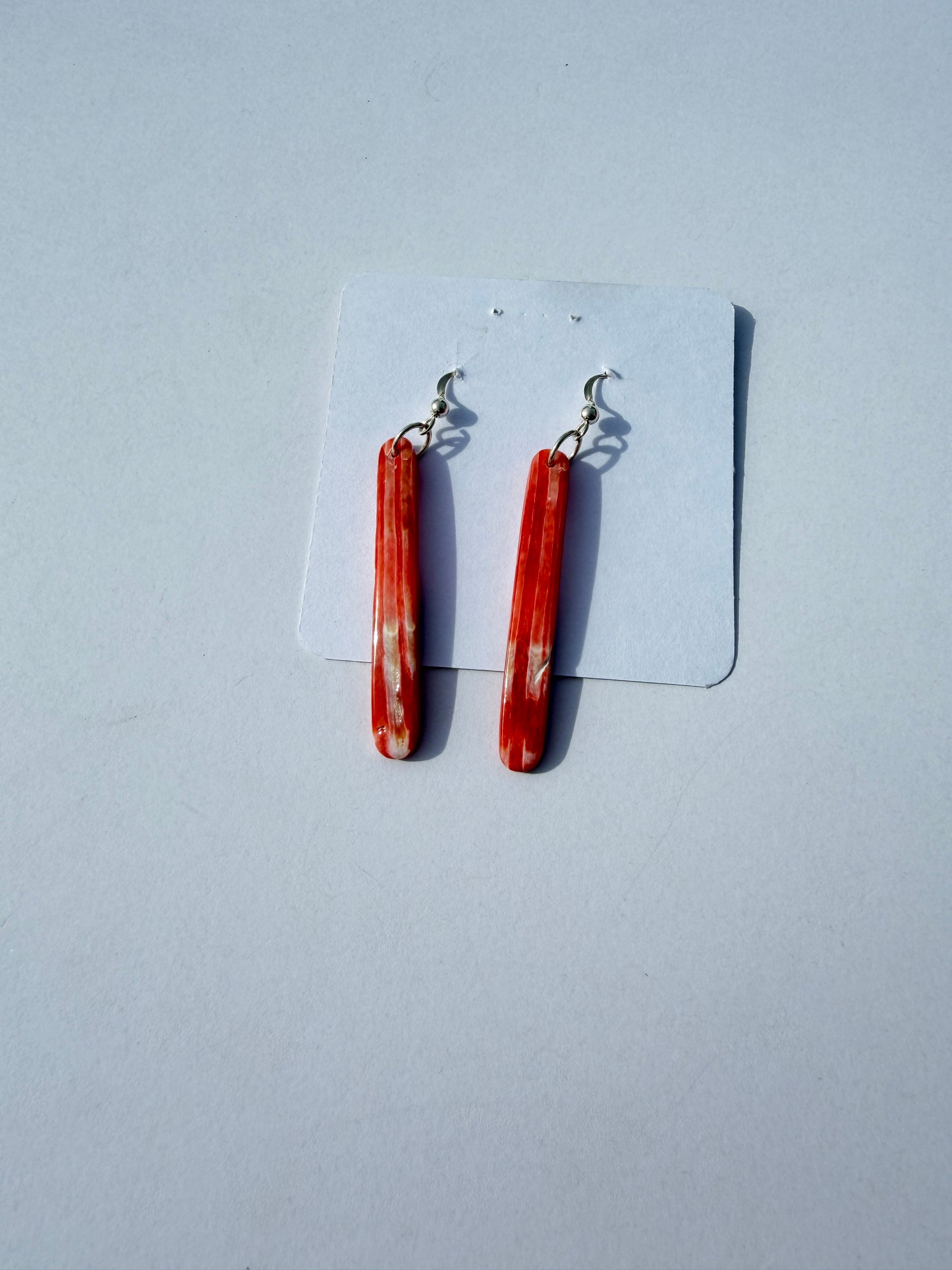 Spiny Oyster Slab Earrings - Native Made