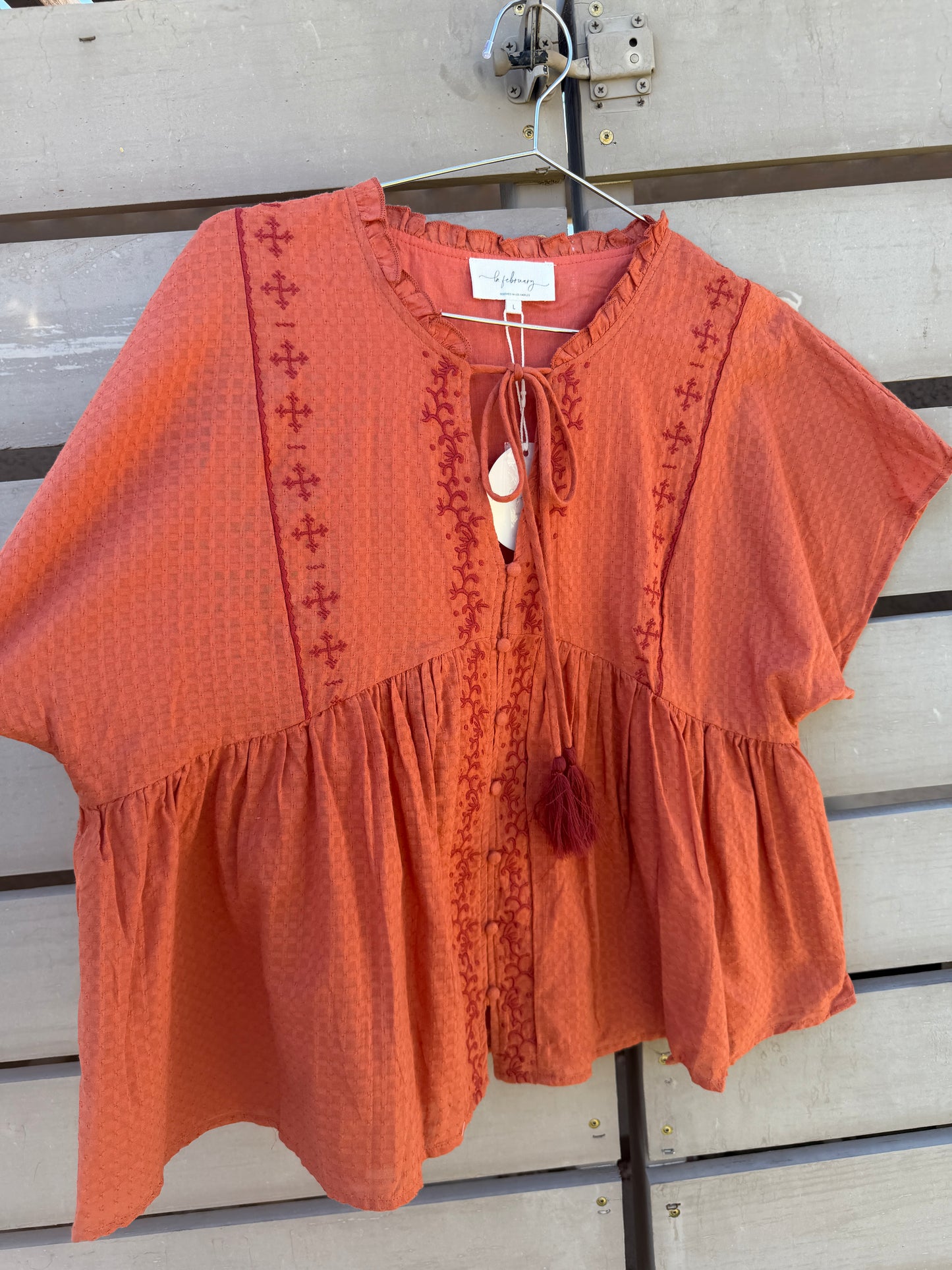 Island Morning Babydoll Blouse