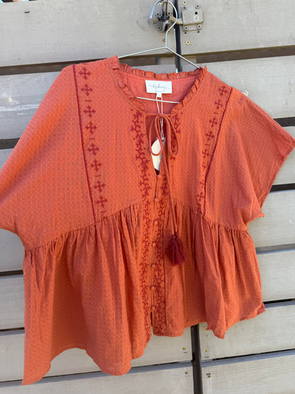 Island Morning Babydoll Blouse