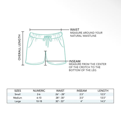 Coral Cotton Cabana Shorts