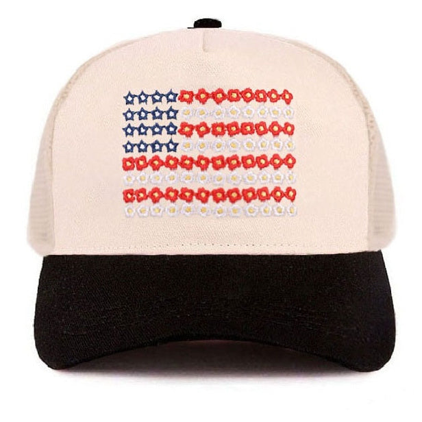 Embroidered 'Merica Trucker Hat
