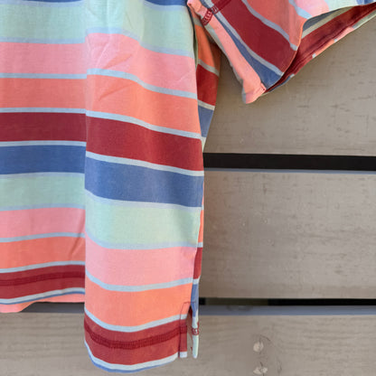 Mineral Wash Multi Stripe Oversized Top
