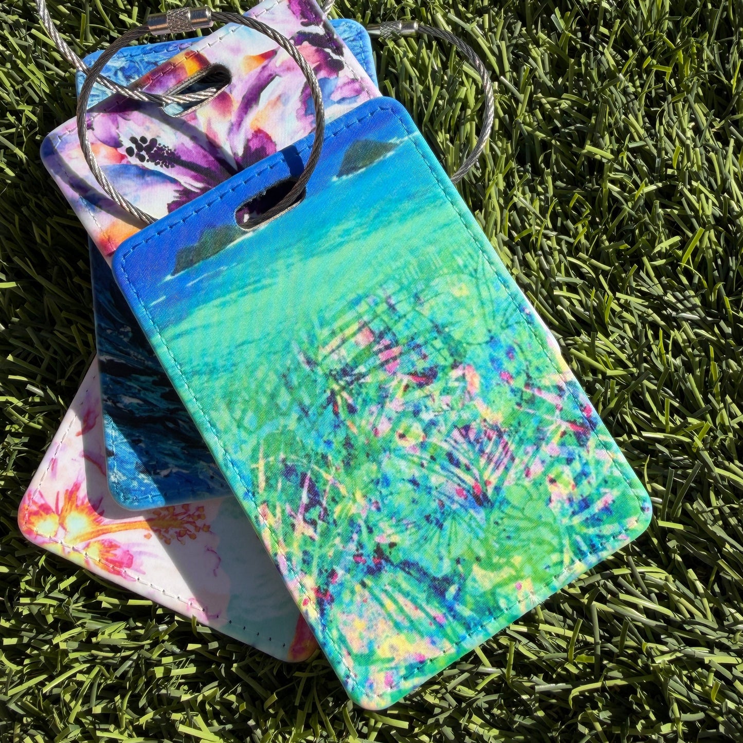 Beach-Inspired Luggage Tag