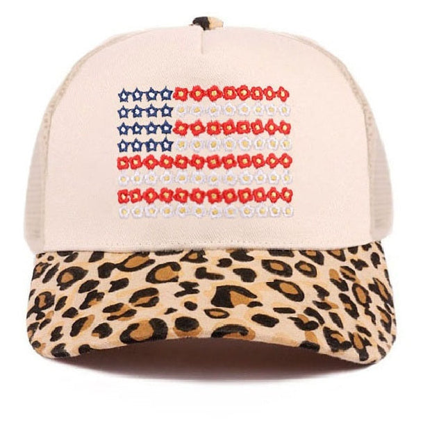 Embroidered 'Merica Trucker Hat