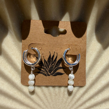 mother of pearl hoops