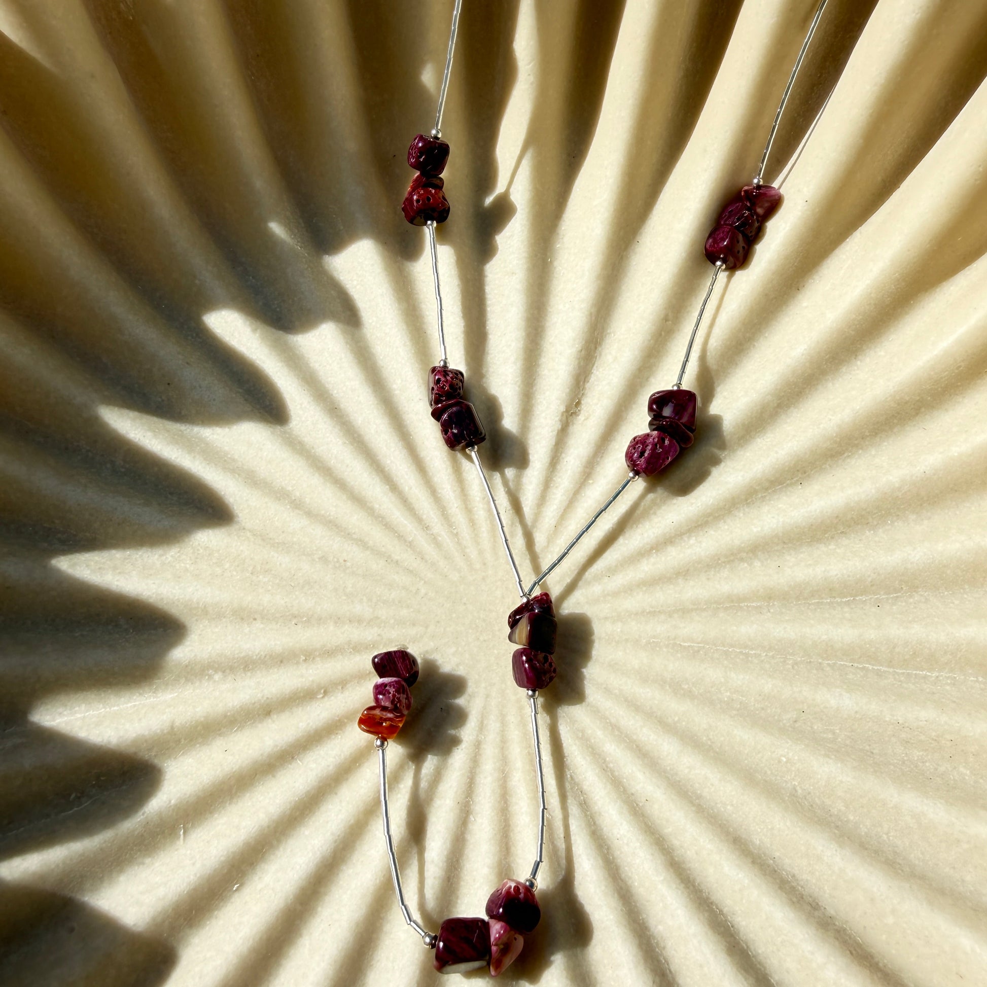 Liquid silver purple spiny chip