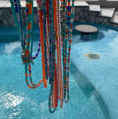 20 Inch Agave Tides' Seed Bead Necklace