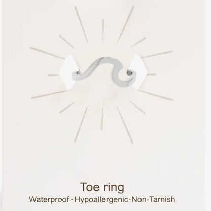 Toe ring on a white card